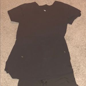 Black medical scrubs